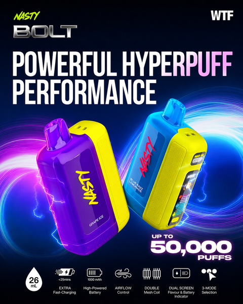 Nasty Bolt WTF 50K - Nasty Vape Bangalore